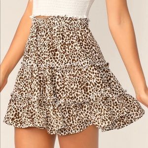 SHEIN Leapird Skirt Size XS